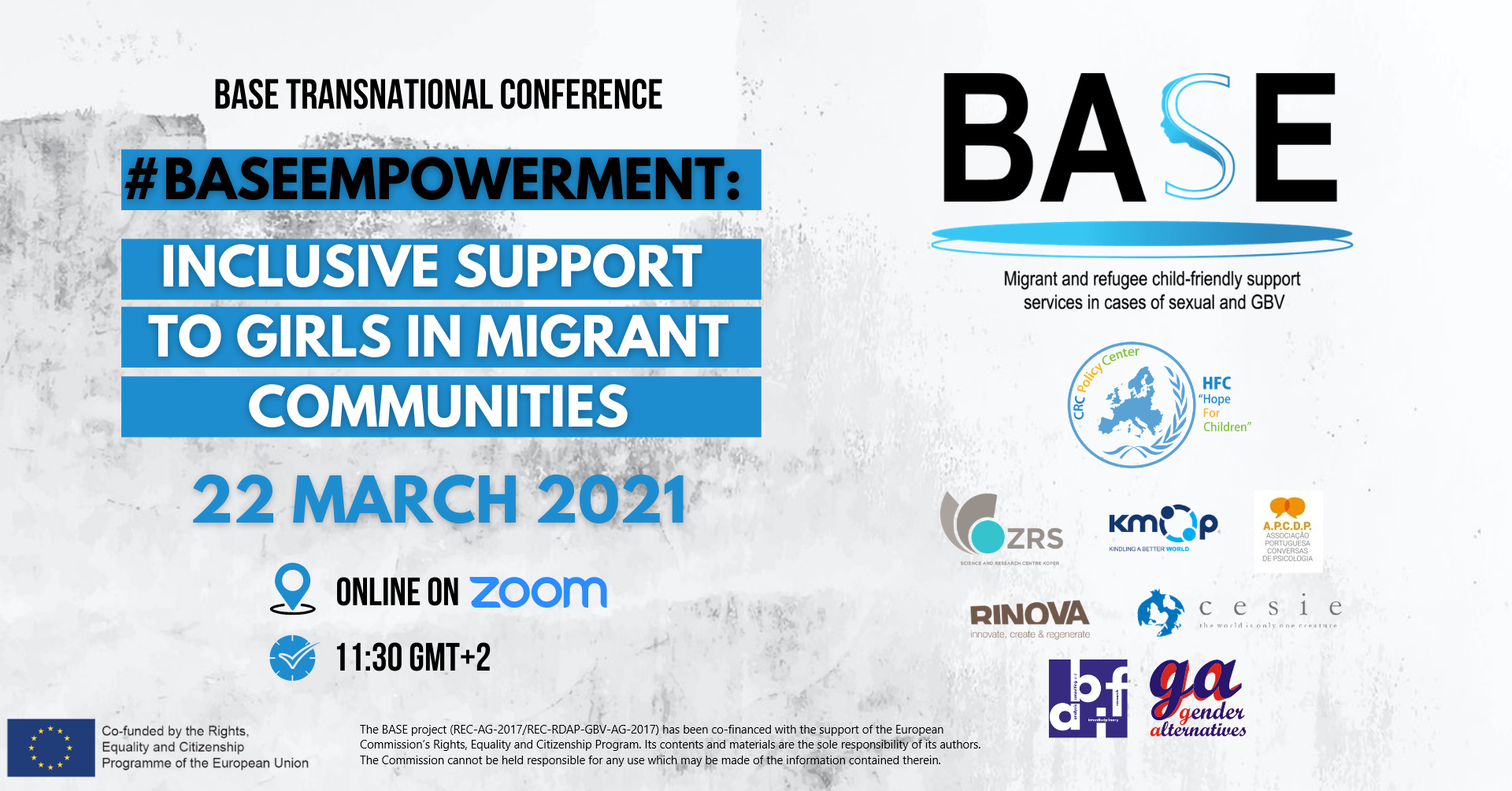 BASE created platforms to support migrant girls and women victims of GBV