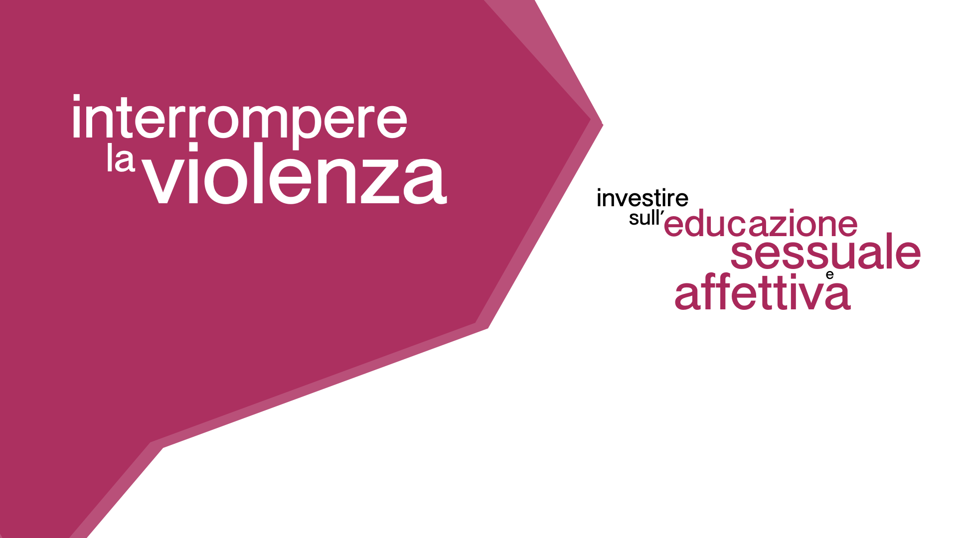 Interrompere la violenza: investire sull’educazione sessuale e affettiva