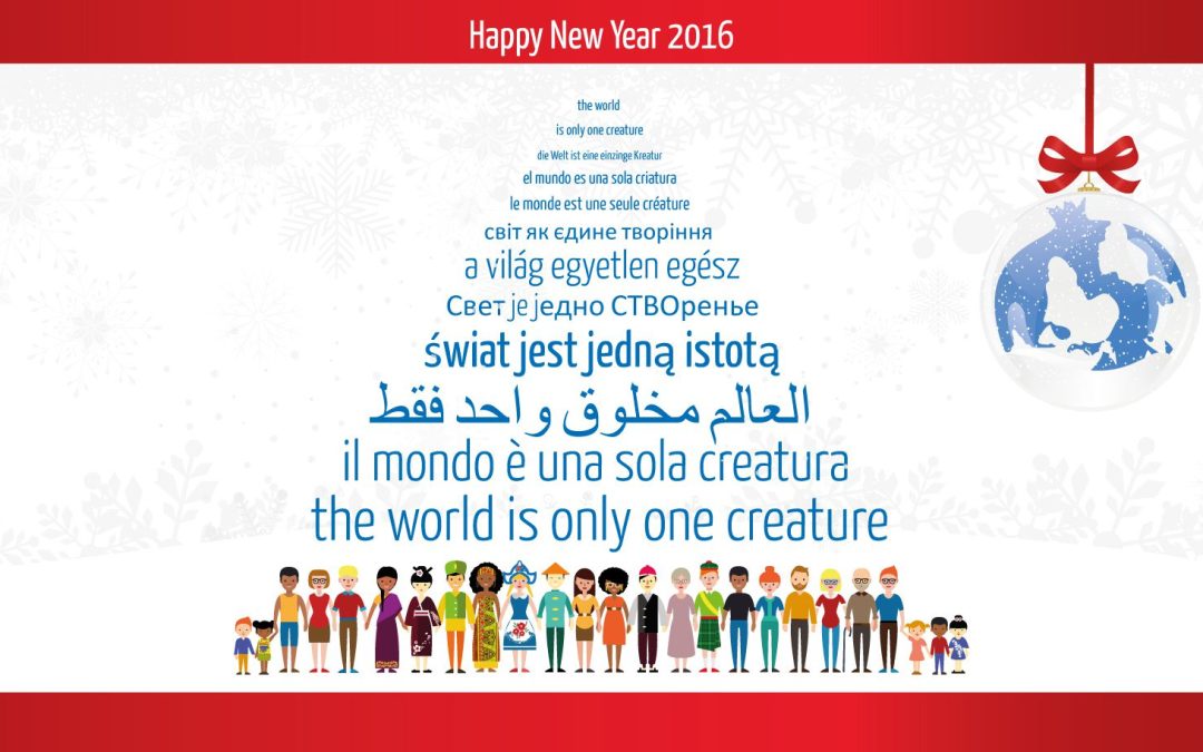 I migliori auguri per un felice anno nuovo insieme