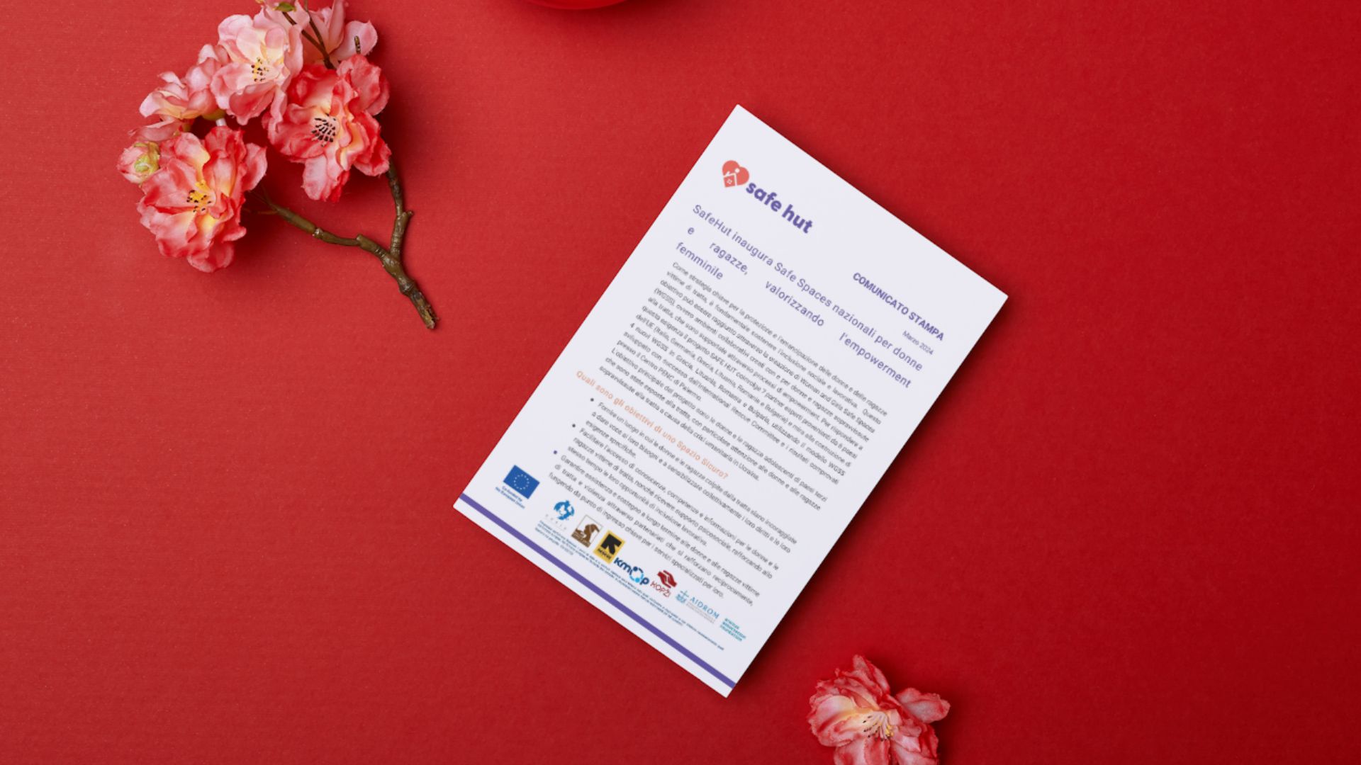 SAFE HUT – Comunicato stampa