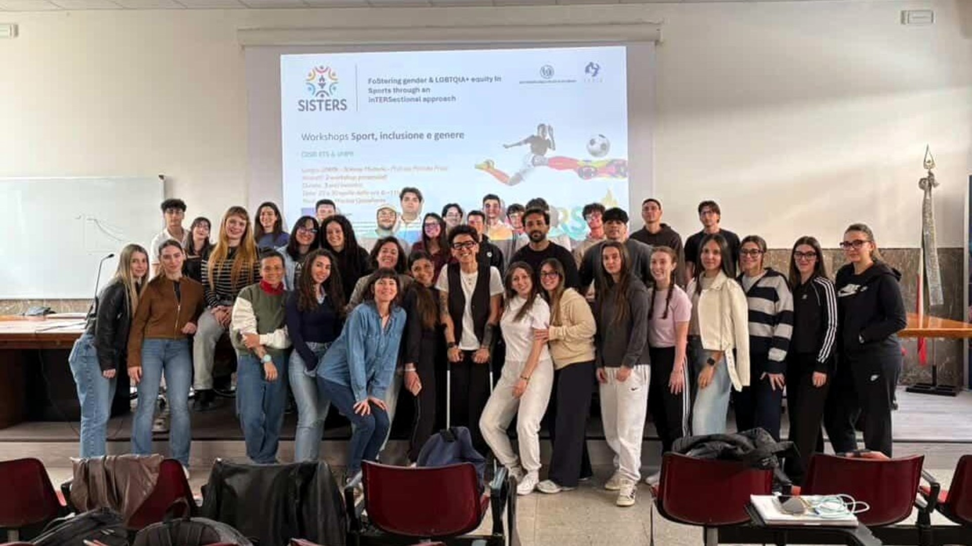Gruppo di persone coinvolte col progetto SISTERS